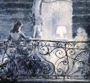 Louis Lcart Balcony oil painting